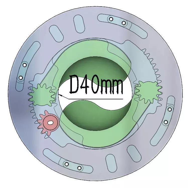 3D Printable Iris mechanism-3DP2BLROD40A