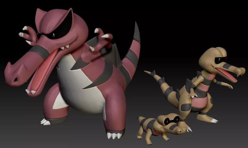 Pokemon Sandile Krokorok Krookodile