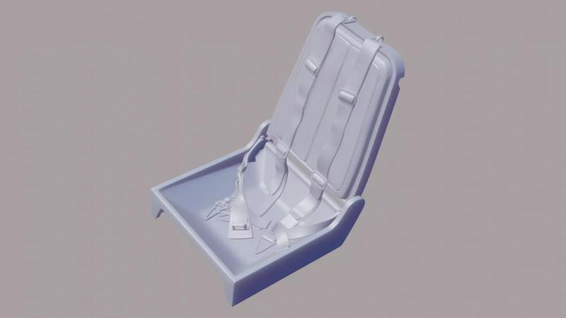 Me-262 Seat with straps for 1-32 scale