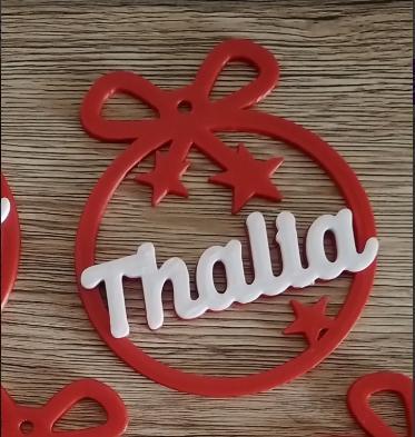 5 x Thalia, Christmas decoration