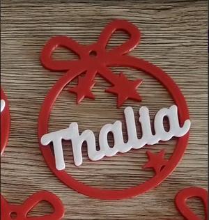 5 x Thalia, Christmas decoration