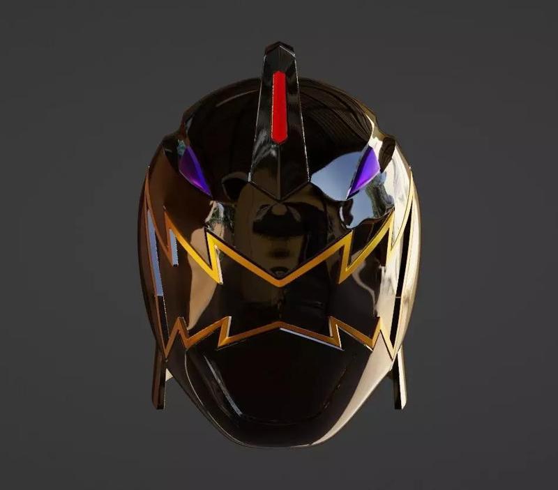 Power Rangers Dino Thunder Black Ranger AbareBlack helmet