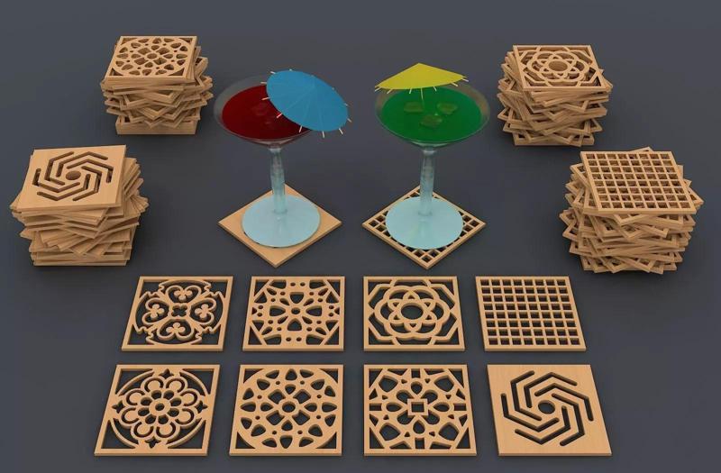 Square Coaster SVG 056