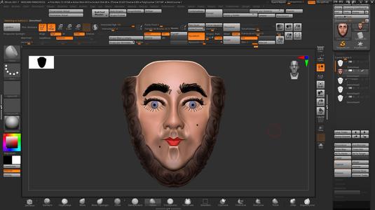 DECORATIVE MASK OF THE PARACHICOS DE CHIAPAS DE CORZO COR