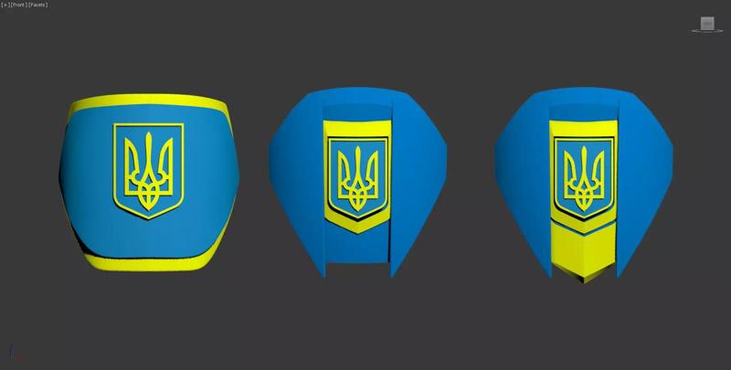 Ukraine Coat of Arms Shoulder Plate for Mandalorian