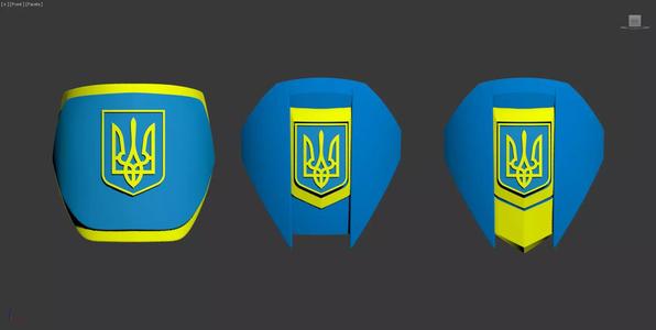 Ukraine Coat of Arms Shoulder Plate for Mandalorian