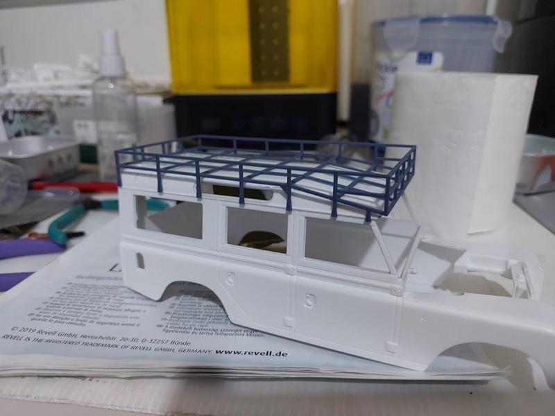 1/24 Camel trophy roof rack for Revell Land Rover