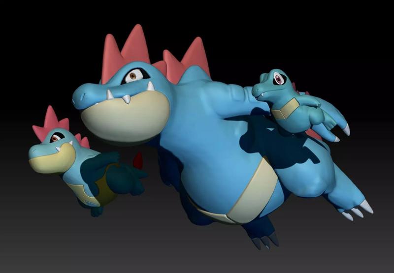Pokemon Totodile Croconaw Feraligatr