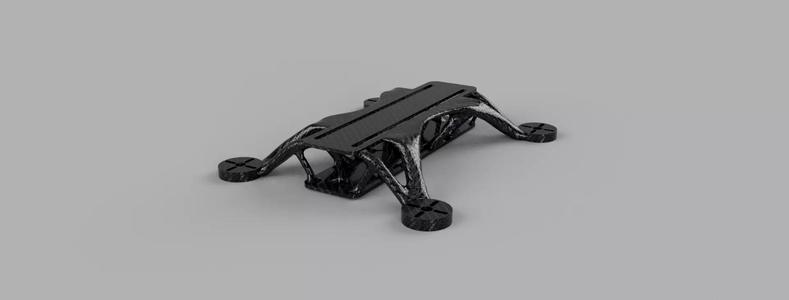 Generative Drone Frame V3 - F3D File Included