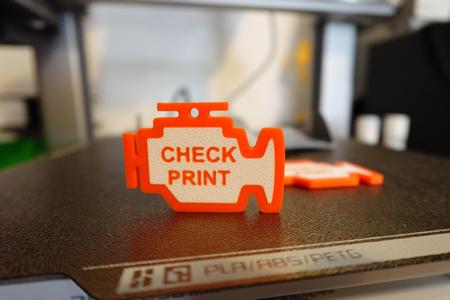 Check Print Keychain