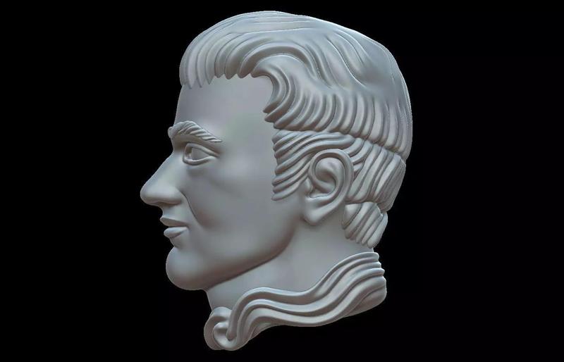 American man 3d print file