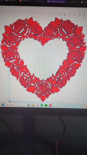 valentine frame present