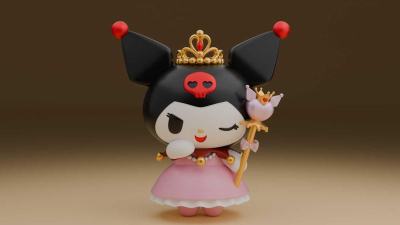 Kuromi sanrio valentine figure