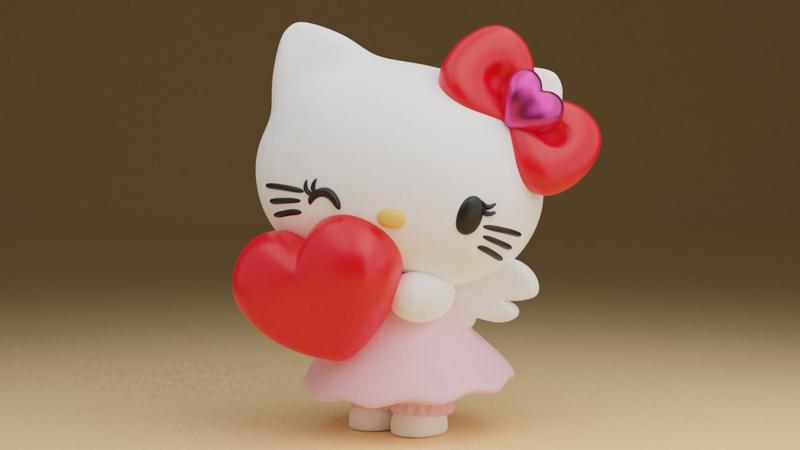 Hello kitty valentine figure