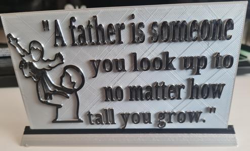 Father and Son Father’s Day Plaque