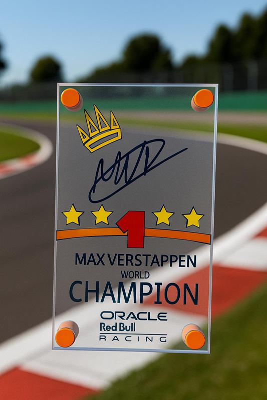max verstappen plate
