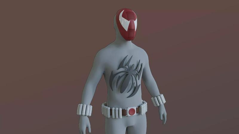 Scarlet Spider Mask  Helmet Cosplay
