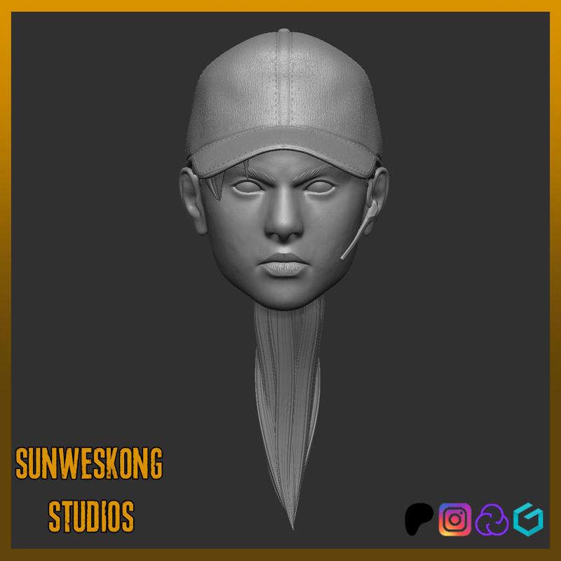 RESIDENT EVIL 5 BSAA JILL VALENTINE HEADSCULPT