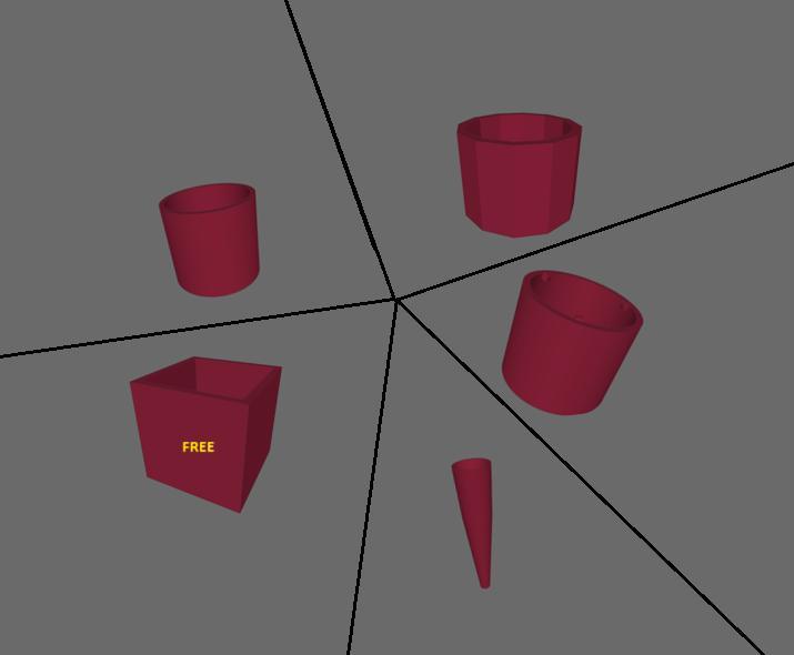 SCULDO Mini Pots Vol. 1 – 5 Unique 3D-Printable Planters for Indoor Plants - PU