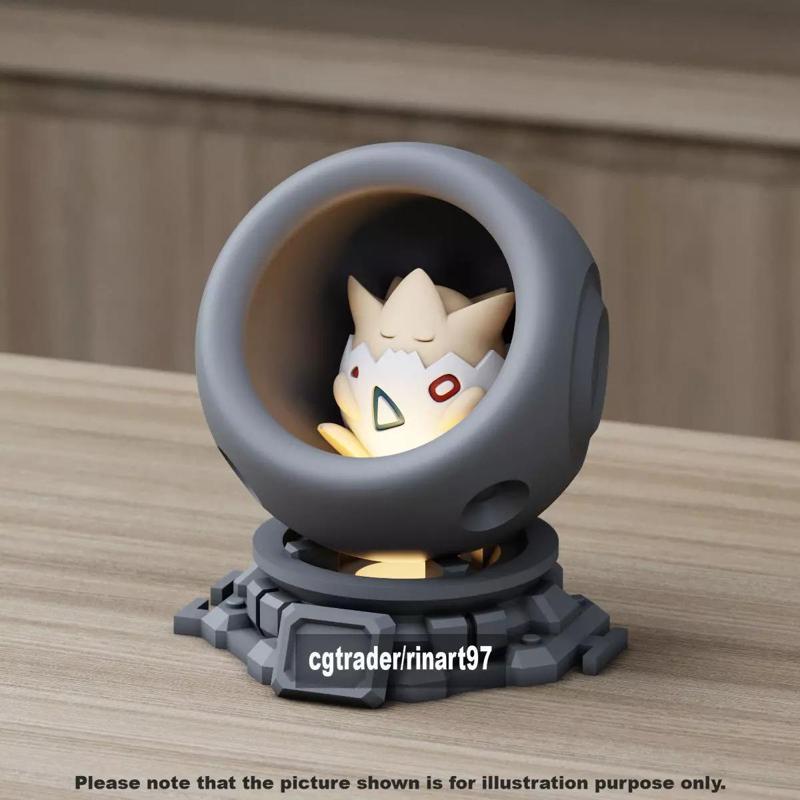 Togepi in healing machine pods from pokemon