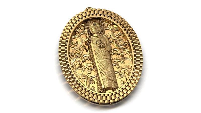 St. Jude Pendant – High Detail 3D Print Model (STL/3DM)