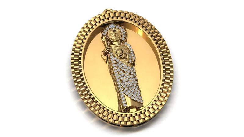St. Jude Pendant – High Detail 3D Print Model (STL/3DM)