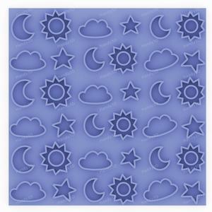 Sweet Sky - Baby Shower Cookie Texture Plate