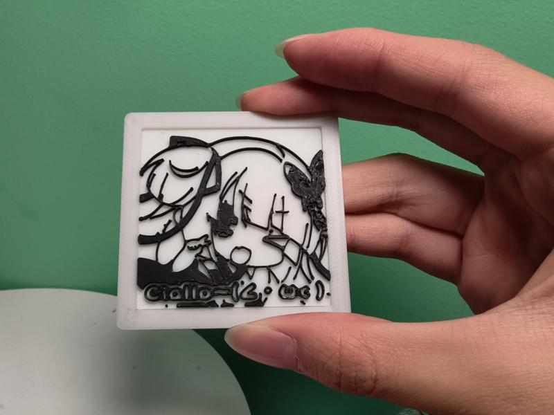 Samidare Ciallo～(∠・ω< )⌒★ 3D Decorative Plaque Freebie