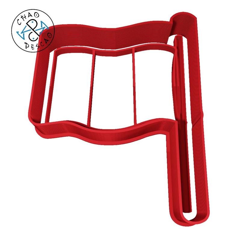 Peru - Flag - Cookie Cutter - Fondant - Polymer Clay