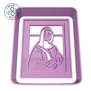 Gioconda - Mona Lisa - Leonardo da Vinci - Cookie Cutter - Fondant - Polymer Clay