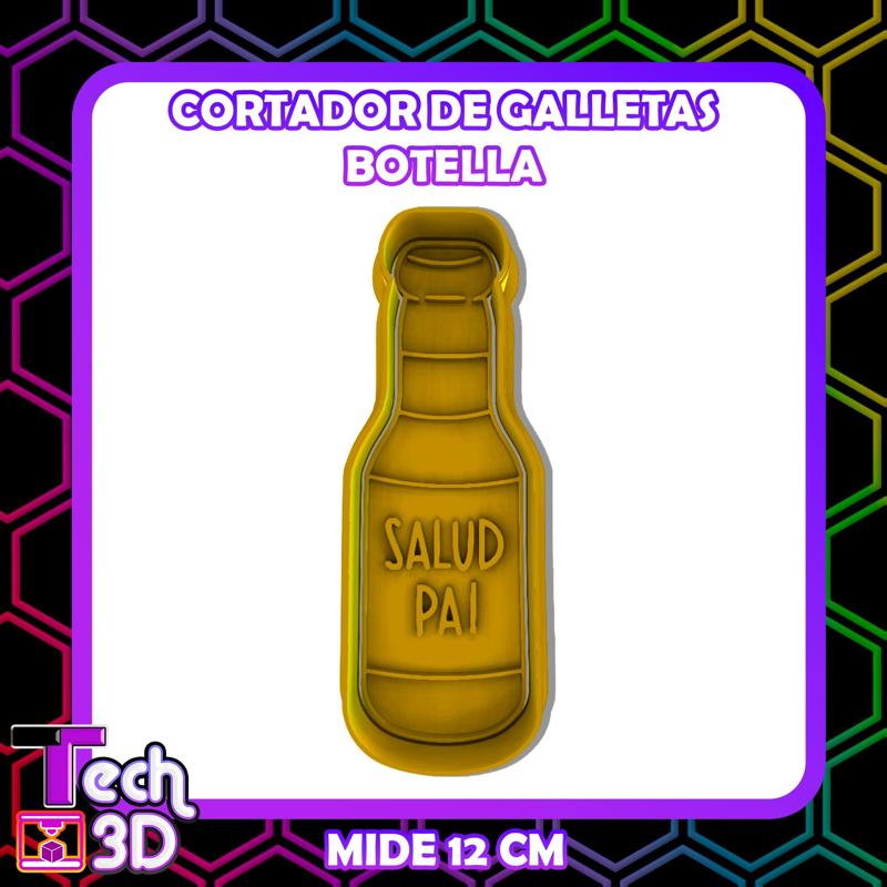 FATHER'S DAY BEER BOTTLE COOKIE CUTTER / FATHER'S DAY BEER BOTTLE COOKIE CUTTER 🍺