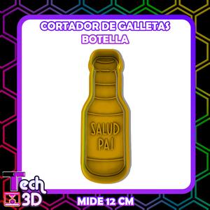 FATHER'S DAY BEER BOTTLE COOKIE CUTTER / FATHER'S DAY BEER BOTTLE COOKIE CUTTER 🍺