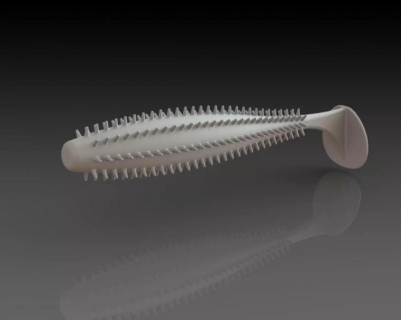 3D Printable model Replica Fox Rage Spikey Shad 120mm