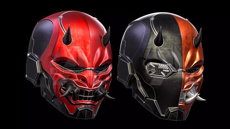 3d Files Oni Deathstroke and Oni Red Hood