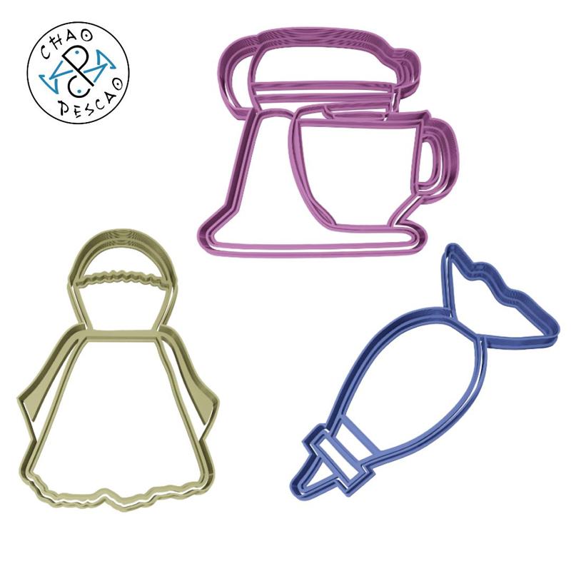 Pastry Collection Set(Nº1) - Pastry - Cookie Cutter - Fondant - Polymer Clay
