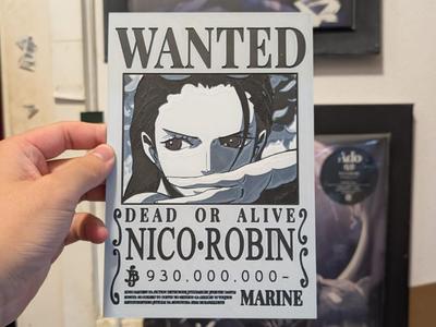 Nico Robin Wanted One Piece Hueforge 3 Colores