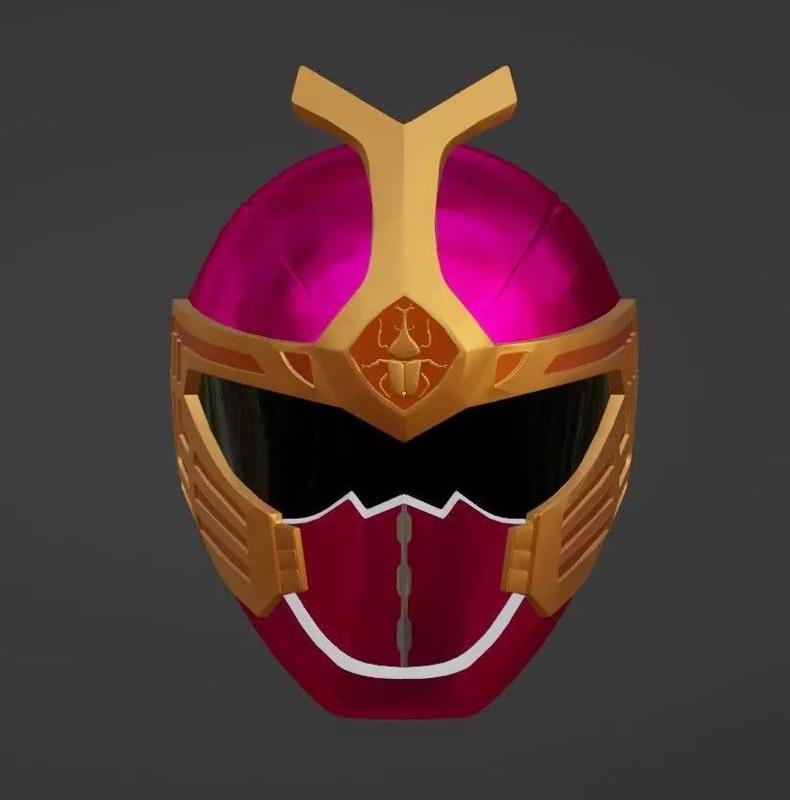 Crimson Thunder Ranger Ninja Storm Helmet