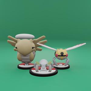 Pokemon No. 290-292 Nincada, Ninjask, Shedinja