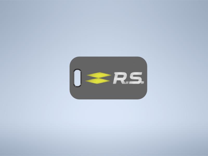 Renault R.S. logo emblem keychain keyring