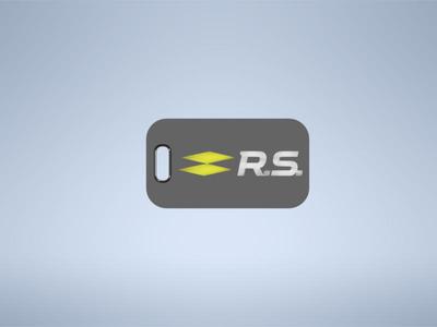 Renault R.S. logo emblem keychain keyring