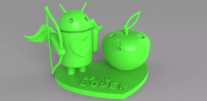 AndroIOS Love Pencil Stand