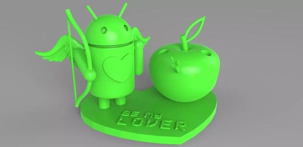 AndroIOS Love Pencil Stand