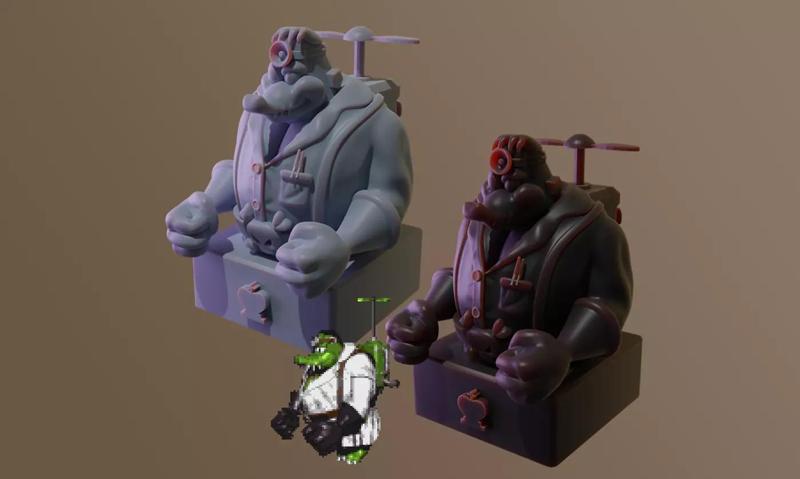 Baron K Rooleintein Chess Pack from DKC3