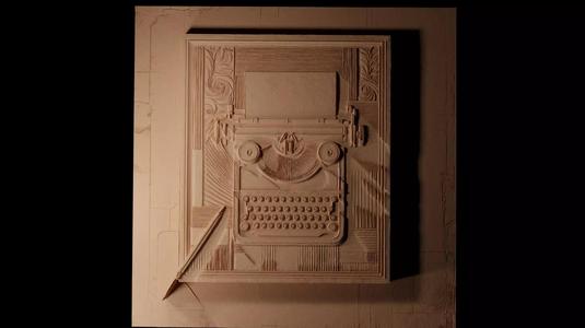 Typewriter CNC 3d Print High Relief Sand Casting