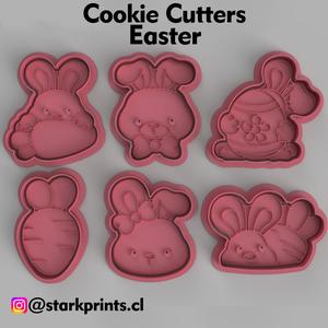 SET OF 6 EASTER COOKIE CUTTERS
