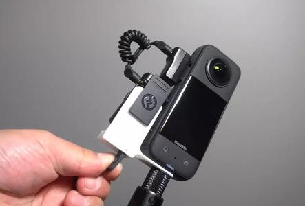 Insta360 x3 Mic Receiver Mount With USB Door Compartment