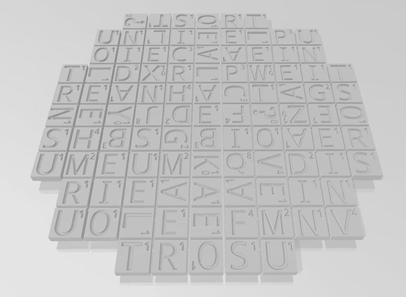 French scrabble letters