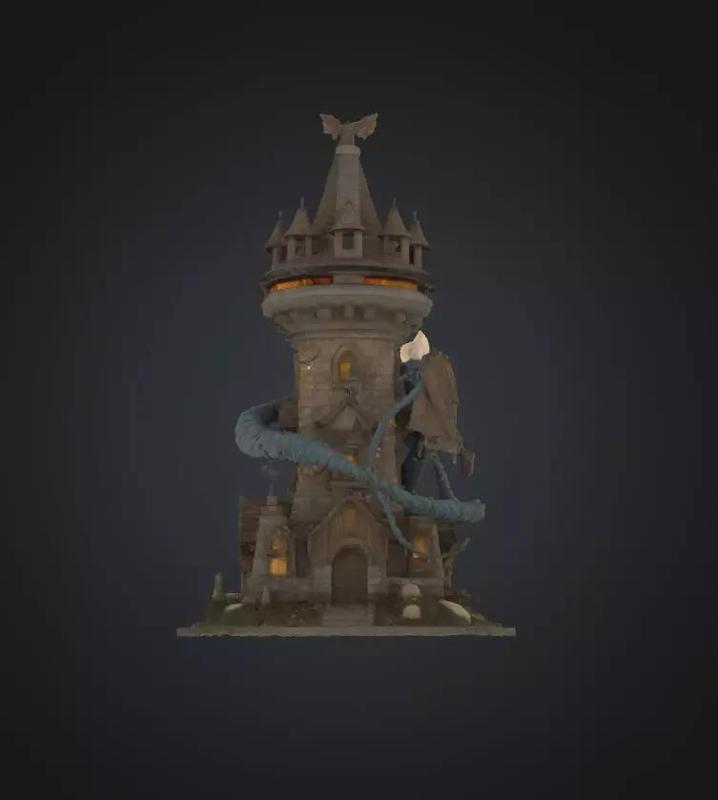 Dragon Epic DND Dice Tower - Dragon Castle Dice Tower