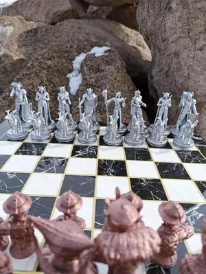 Elf Chess Game Set - Medieval Chess Set