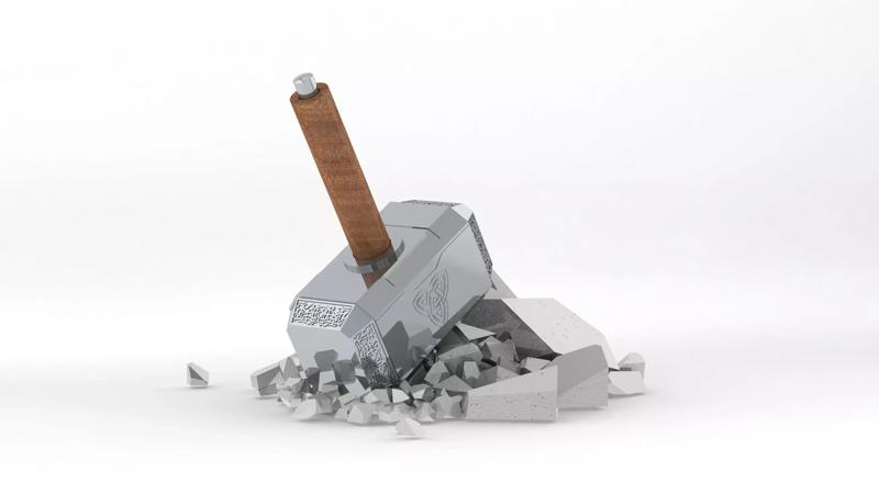 thor hammer pen holder